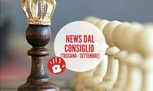 News dal Consiglio della Toscana – Settembre 2021